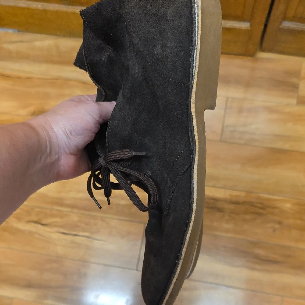 Robert Wayne Size 11D Greyson Suede Brown Ankle Lace Up Chukka Boots
